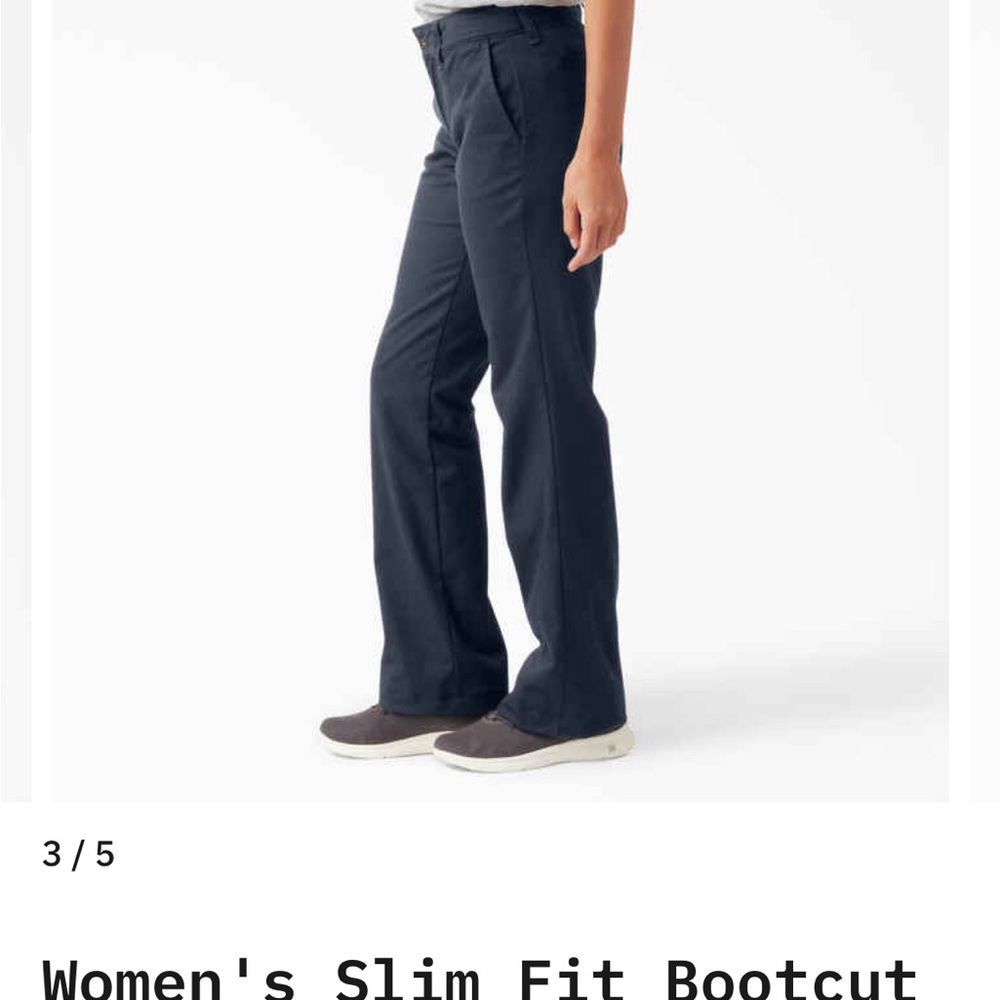 Dickies Women's Black Bootcut Pants